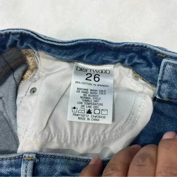 Driftwood Candace straight jeans size 26 - Picture 14 of 14